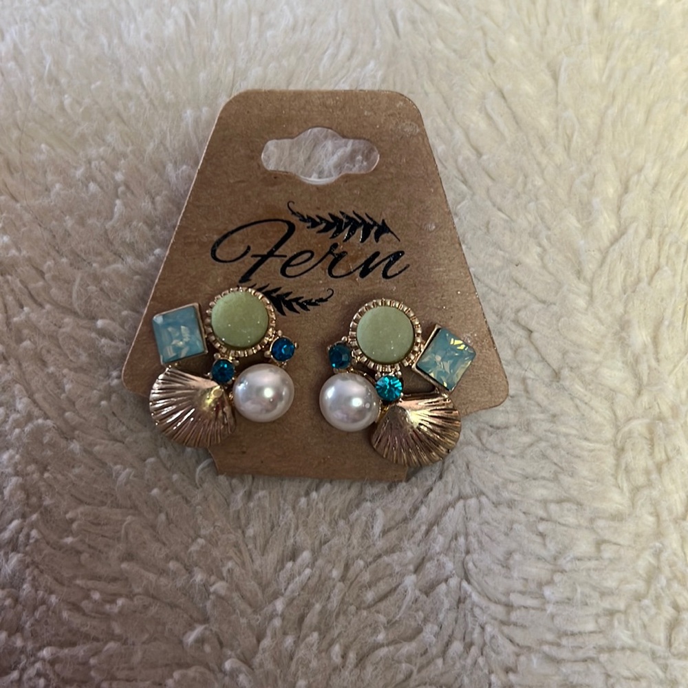 Fern Shell Earrings